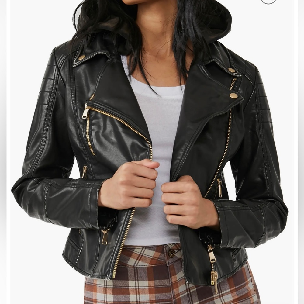 NWT Free People Vegan Leather Jacket